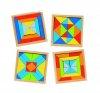 Fa puzzle s fa ptkocka, mozaik 4 db-os kszlet