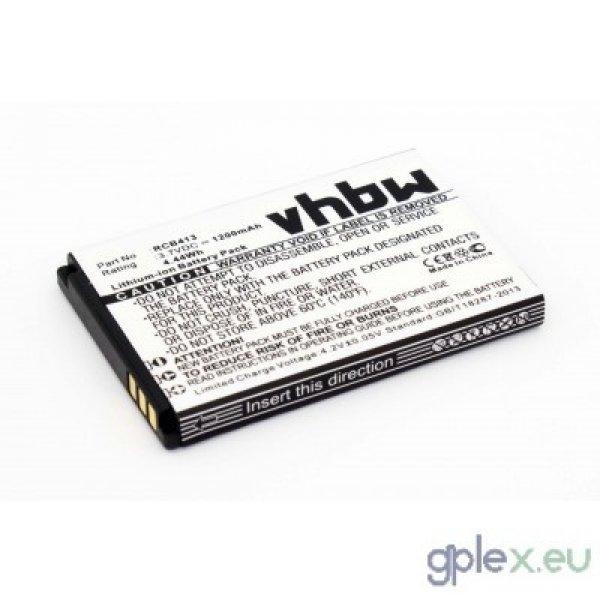 Doro RCB413 Primo 413 utángyártott mobiltelefon li-ion akku akkumulátor -
1200mAh (3.7V)