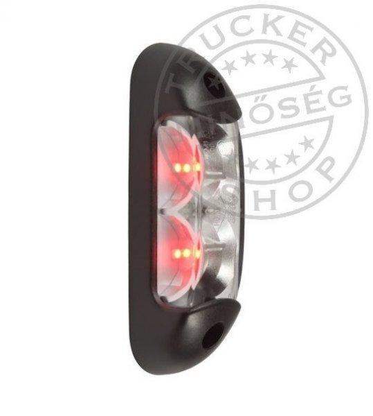 Szélességjelző lámpa 12/24V (New) LED piros-fehér