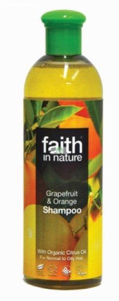 Grapefruit és Narancs Sampon - 400ml - Faith in Nature
