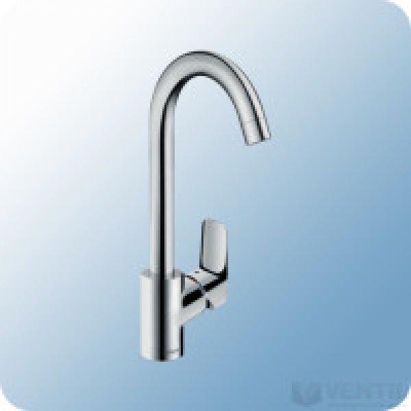 Hansgrohe Logis M31 240 egykaros álló mosogató csaptelep íves elforgatható
kifolyócsővel, króm