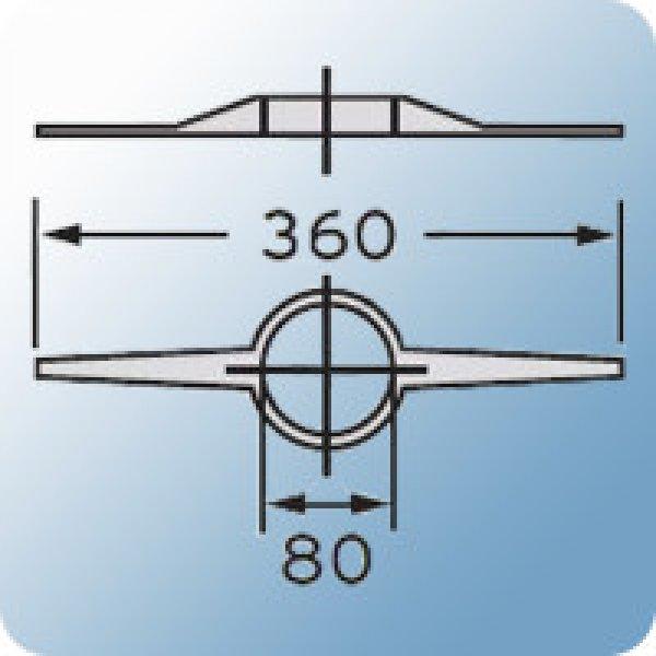 Saunier Duval kondenzációs központosító 80mm 7db/csomag