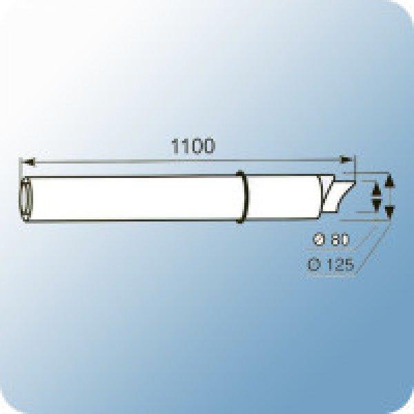 Saunier Duval kondenzációs SDC vízszintes kivezető alapkészlet 80/125mm