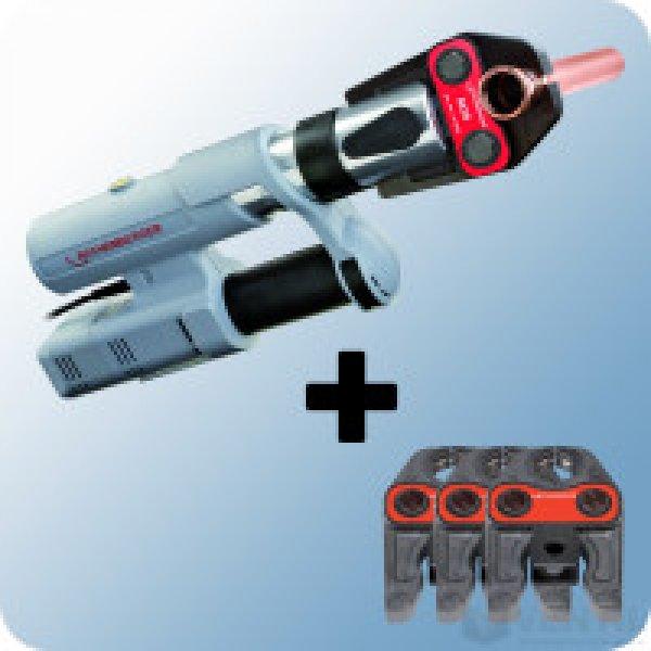 Rothenberger Romax AC ECO elektrohidraulikus présgép szett SV 15-22-28
préspofa készlettel