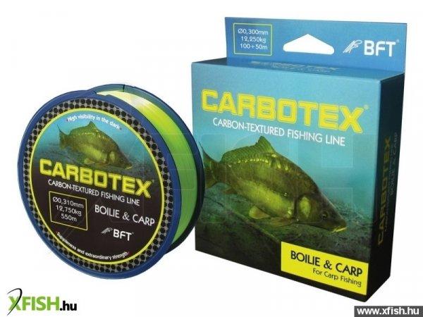 Carbotex Boilie Pontyozó Zsinór | Átmérő: 0,31 Mm, Hossz: 550 M,
Szakítószilárdság: 12,75 Kg, Szín: Uv Sárga, Márka: