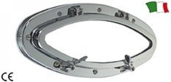 Fedélzeti ablak elipszis inox 523x255 mm GFN