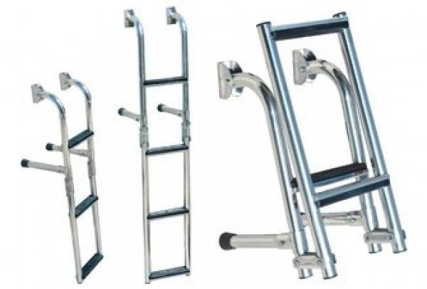 Hajólétra támasztékkal inox 3 fokos GFN