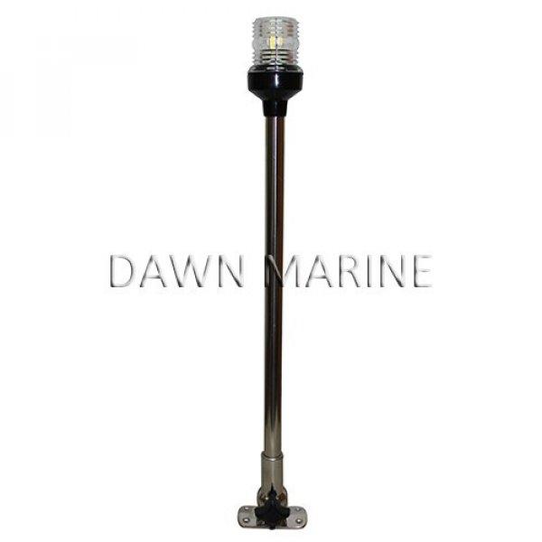 Körfény LED fehér lehajtható inox 23 cm DAW