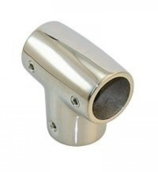 Korlátcsatlakozó T idom 90 fok 25 mm inox LIN