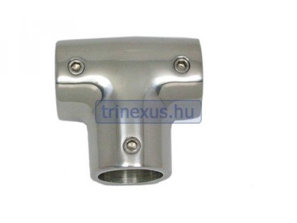 Korlátcsatlakozó T idom inox 22 mm EVA
