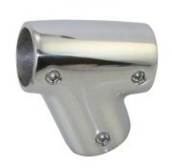 Korlátcsatlakozó T idom jobb 60 fok 25 mm inox LIN