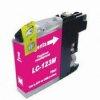 Brother LC123 Magenta utngyrtott tintapatron