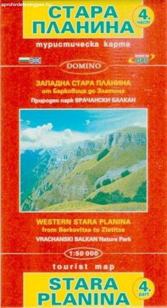 No.4: Stara Planina 4. (Berkovita - Zlatitsa) turistatérkép - Domino