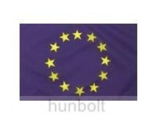 Kétoldalas Európa zászló selyem anyagból 60x90cm