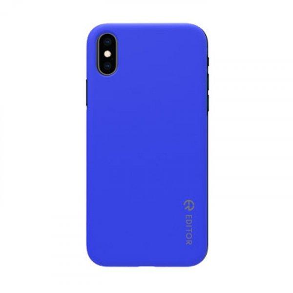 Editor Color fit Apple iPhone 11 Pro (5.8) 2019 kék szilikon tok csomagolásban