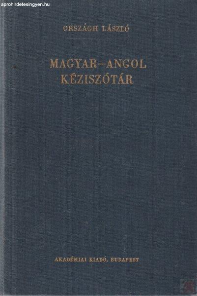 MAGYAR-ANGOL KÉZISZÓTÁR
