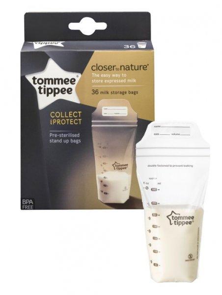 Tommee Tippee Closer To Nature anyatejtároló zacskó - 36 db/csomag