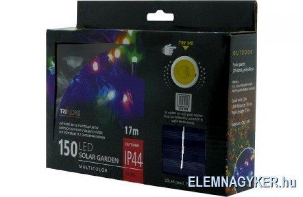TRIXLINE karácsonyi fényfüzér TR333 SOLAR 150 LED 17
méter,színes,kültéri