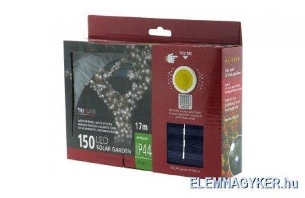TRIXLINE karácsonyi fényfüzér TR334 SOLAR 150 LED 17 méter,hideg
fehér,kültéri