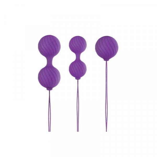 Ns Novelties Luxe O' Kegel Balls Purple gésagolyók