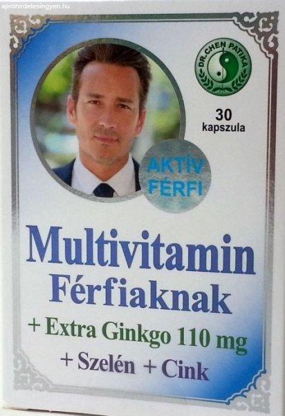 Dr. Chen Multivitamin férfiaknak + Ginkgo Biloba + Szelén + Cink (30 db)