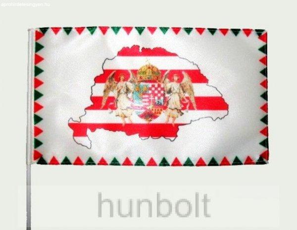 Farkasfogas árpádsávos Nagy- Magyarországos angyalos zászló 60x90cm