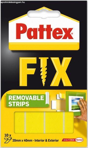 Ragasztó Pattex Fix Montázscsík 10 Csík/csomag