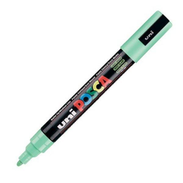 Dekormarker Uni Posca PC-5M 1.8-2.5 mm, kúpos, világos zöld