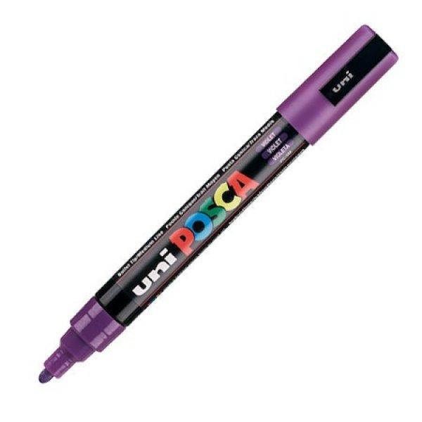 Dekormarker Uni Posca PC-5M 1.8-2.5 mm, kúpos, lila