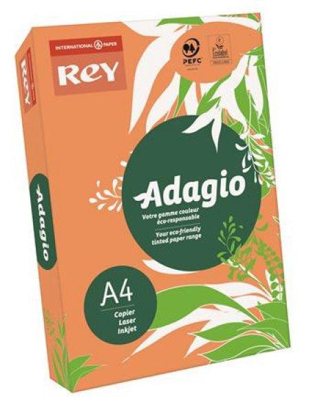 REY Adagio színes másolópapír, neon mandarin, A4, 80 g, 500 lap/csomag (code
12)