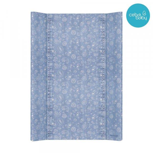 Ceba Baby merev pelenkázó lap 50*70 cm - Denim Style Boho blue 