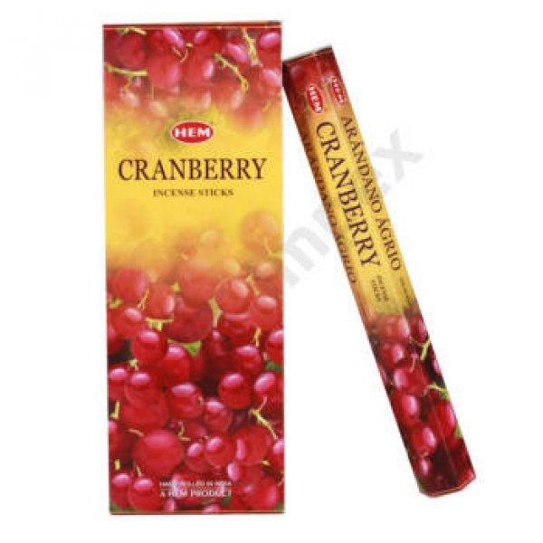 Füstölő 20 db * 6cs/doboz CRANBERRY