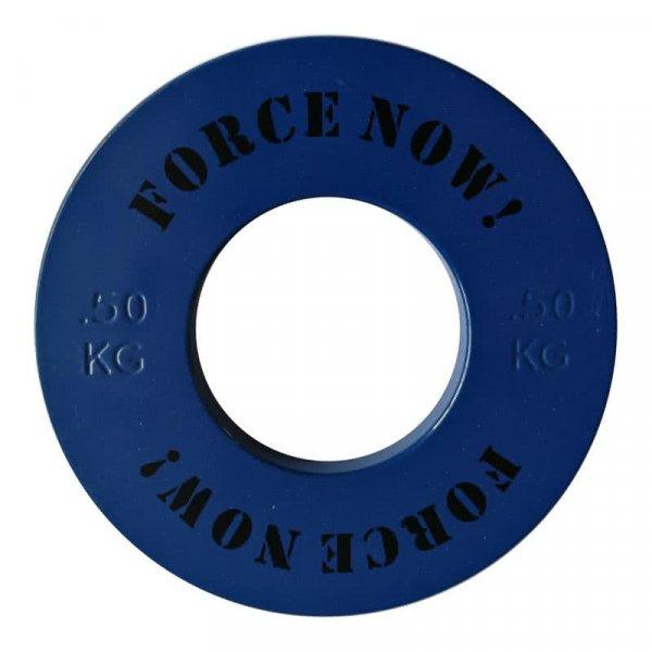 Force Now! Kalibrált frakciós súlytárcsa, acél (Calibrated steel plate),
0,50kg