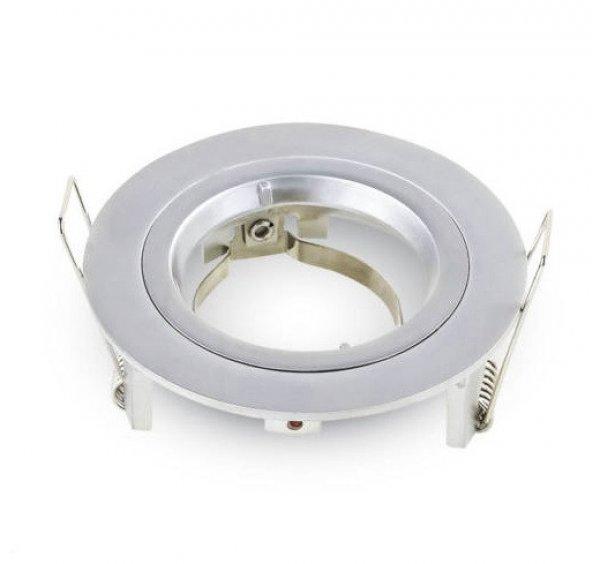 Led GU10 Keret Kerek Ezüstszürke