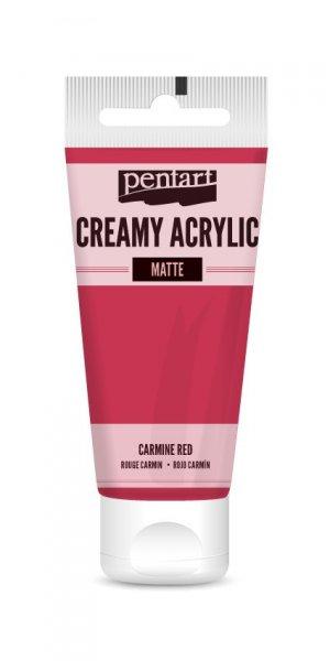 Pentart Krémes matt akrilfesték 60 ml - kármin