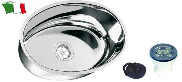 Mosogató ellipszis inox 356 x 240 mm GFN