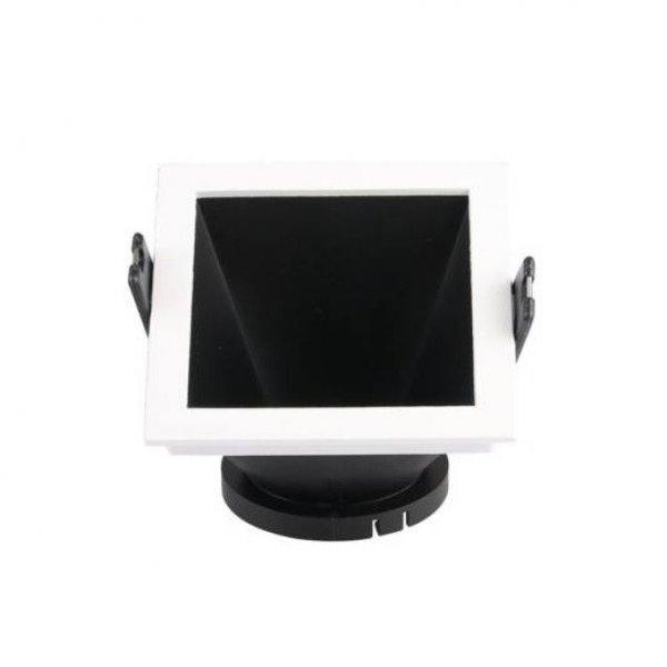 GU10 LED Spot Lámpatest Foglalat Fehér-Fekete Design