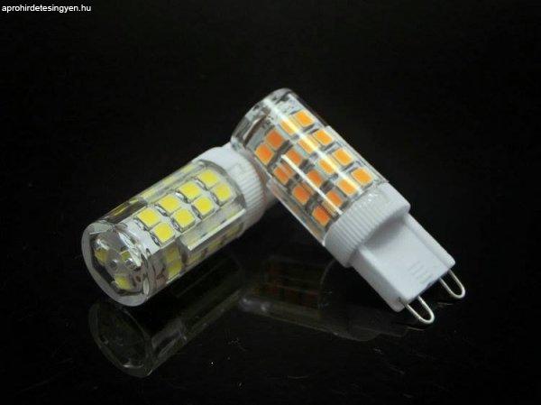 LED G9 égő 4W MelegFehér/2800 Kelvin, 500 lumen mini 2 év garancia