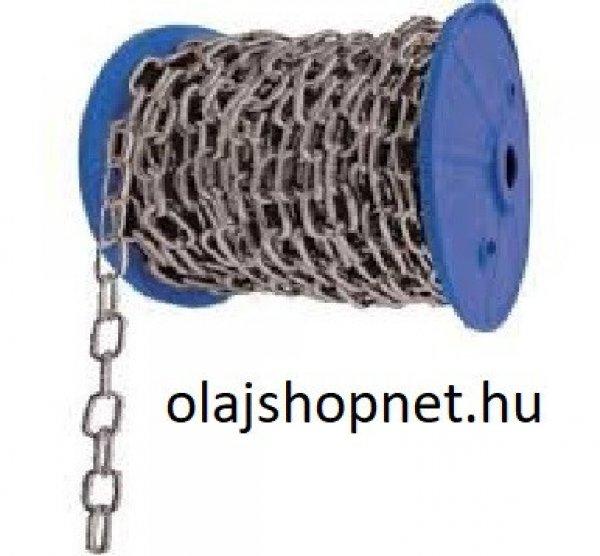 LÁNC SILA RÖVIDSZEMÛ, LAPOS, KÖTEGELT 5.0 MM NATÚR /30M