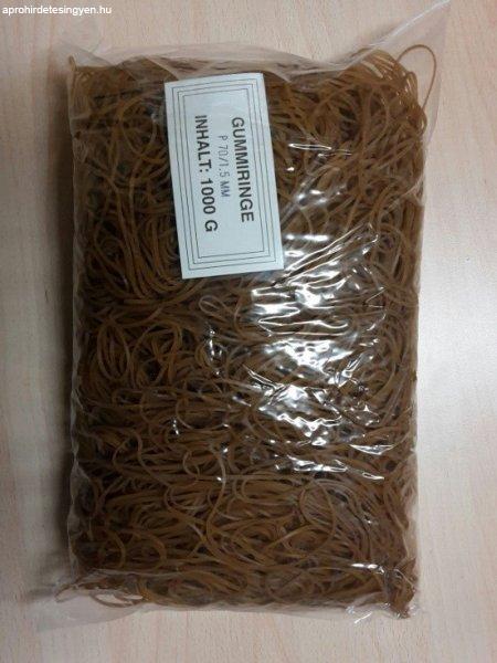 Gumigyűrű / postázó gumi 70 / 1,5mm natúr 1 kg/csomag (raktáron)