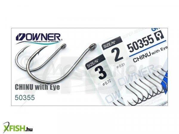 Owner Pontyozó Horog Chinu With Eye (10Db/Csomag) 50355 3