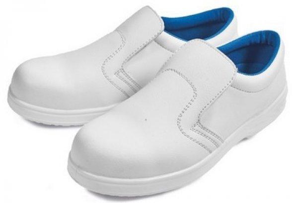 MV fehér cipő mokaszín (S2 ) RAVEN WHITE 36-47 méretek rendelésre