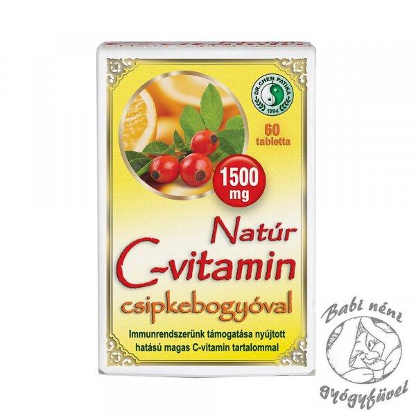 Dr. Chen Natúr C-vitamin 1500 mg csipkebogyóval - 60db
