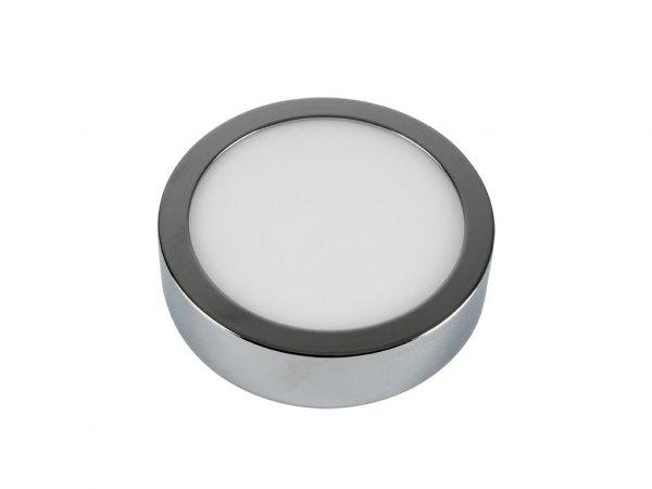 6W Falon Kívüli Fényes Króm LED Panel Meleg Fehér