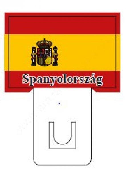 Spanyol zászló - 60x40mm