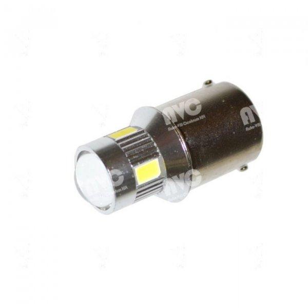 LED 10-30V 5W helyére BA15s 6 LED Piros