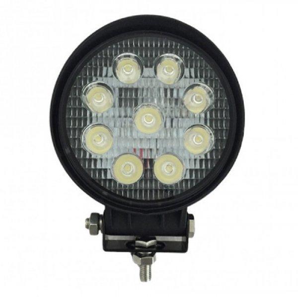 LED Munkalámpa 12/24V kerek 24W szúrófény