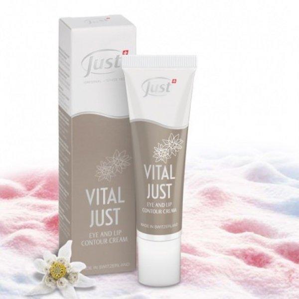 Vital Just szem- és szájkontúr ápoló krém havasi gyopárral és
hóalgával (30 ml)