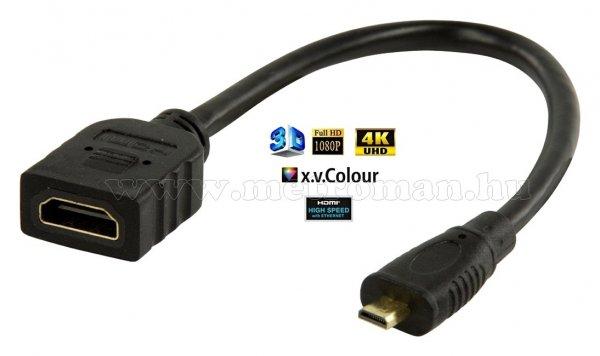 HDMI micro HDMI átalakító adapter kábel