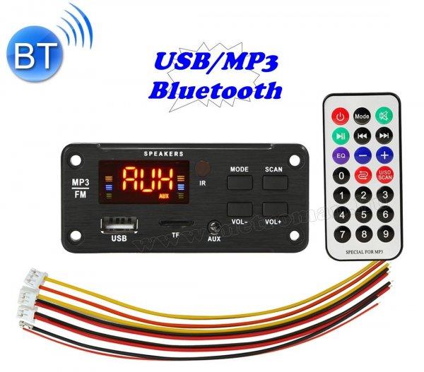 Beépíthető USB/SD és Bluetooth MP3 modul Mlogic MP2267-BT-12V